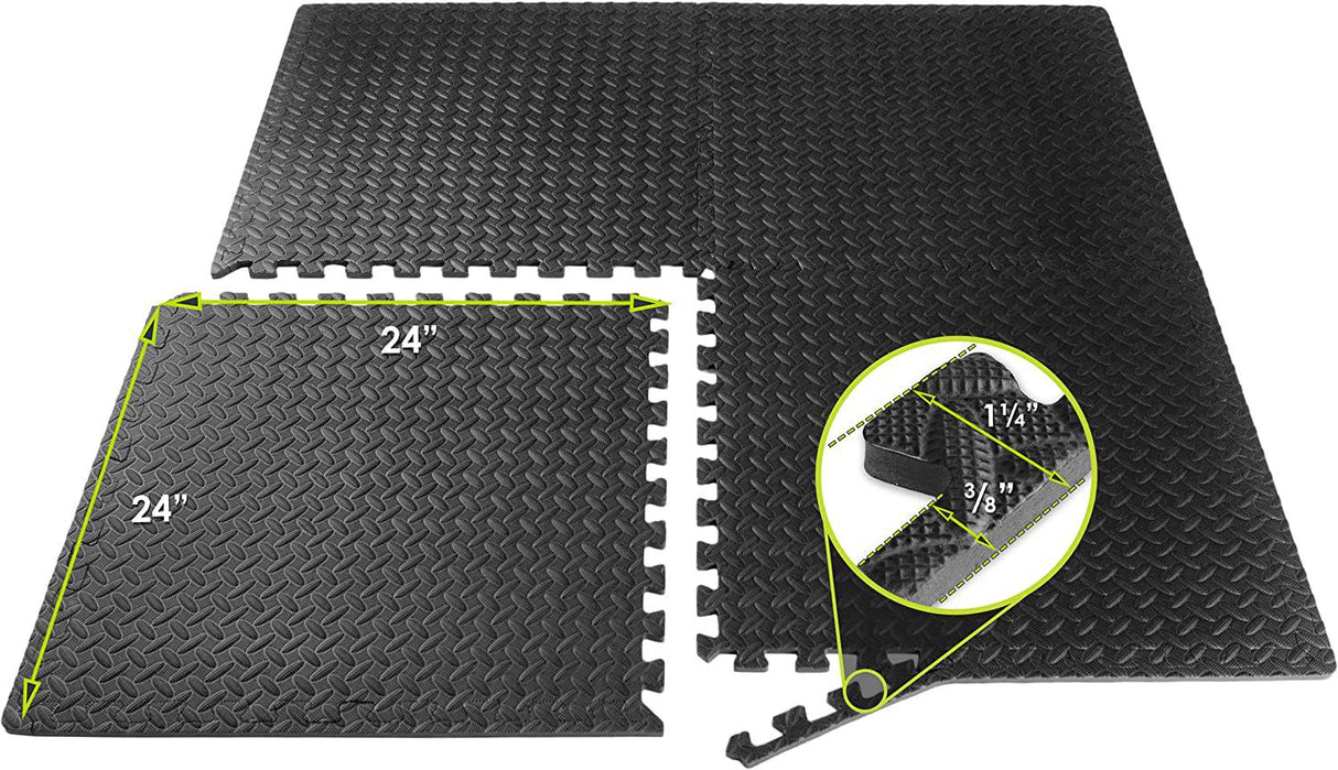 ProsourceFit Tapete de exercício de quebra-cabeça, azulejos interligados de  espuma de EVA, piso protetor para equipamentos de ginástica e almofada para  exercícios, azul : : Esporte