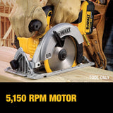 Sierra circular DEWALT 6-1/2 pulgadas 20 V MAX, solo herramienta (DCS391B), amarillo - DIGVICE MX