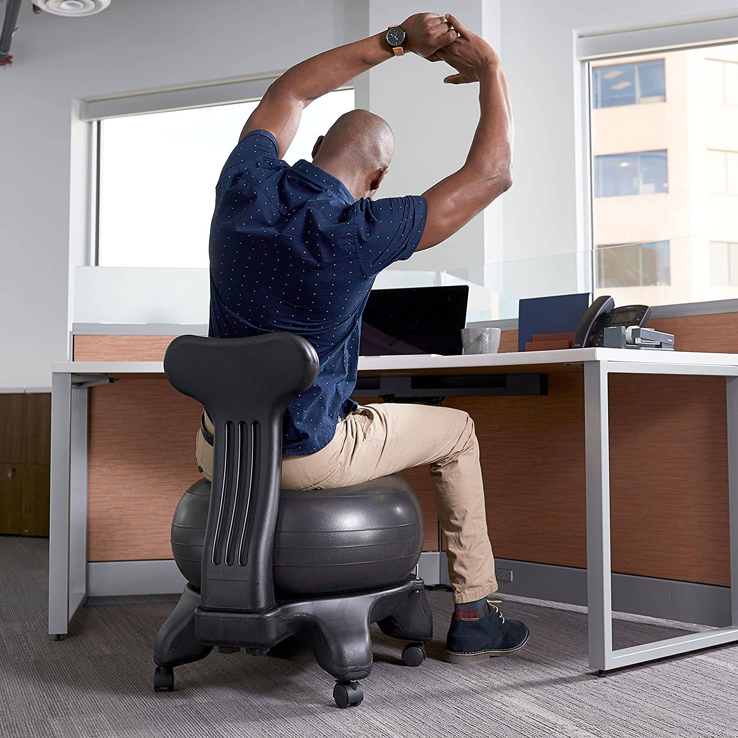 Gaiam Classic Balance Ball Chair Silla ergon mica premium para